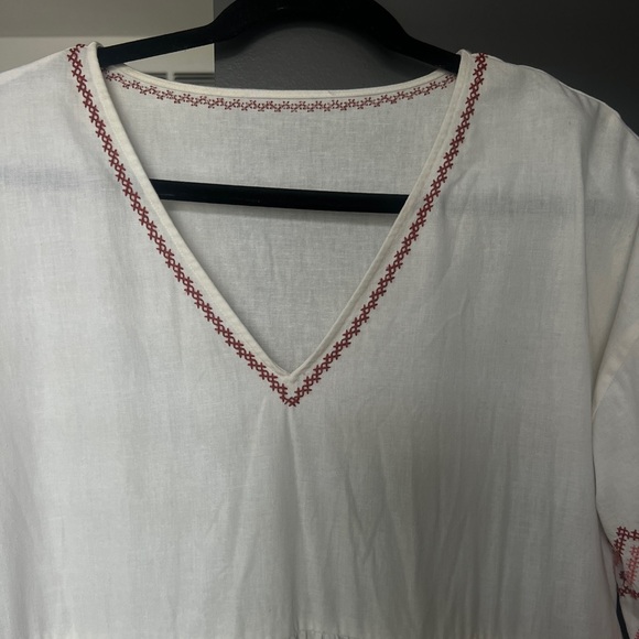 Madewell Embroidered Midi Dress with pockets - size small perfect condition ! - Picture 3 of 6